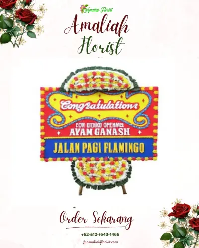 Bunga Papan Congratulation di Jengkol